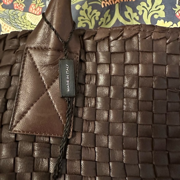 COPY - FALOR leather woven brown bag Italy - Picture 3 of 16